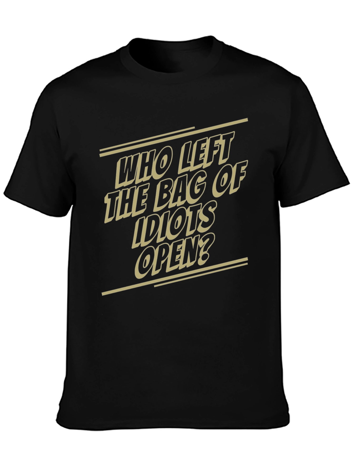 Humorous Graphic T-Shirt - Bag of Idiots