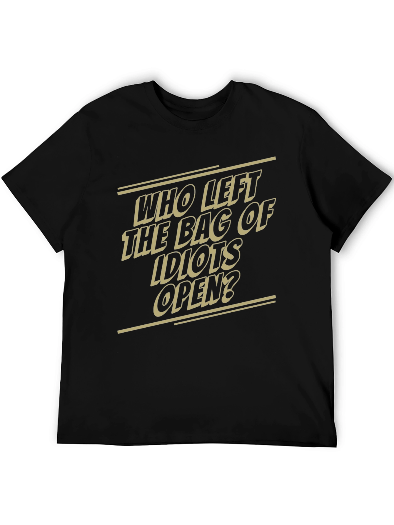 Humorous Graphic T-Shirt - Bag of Idiots