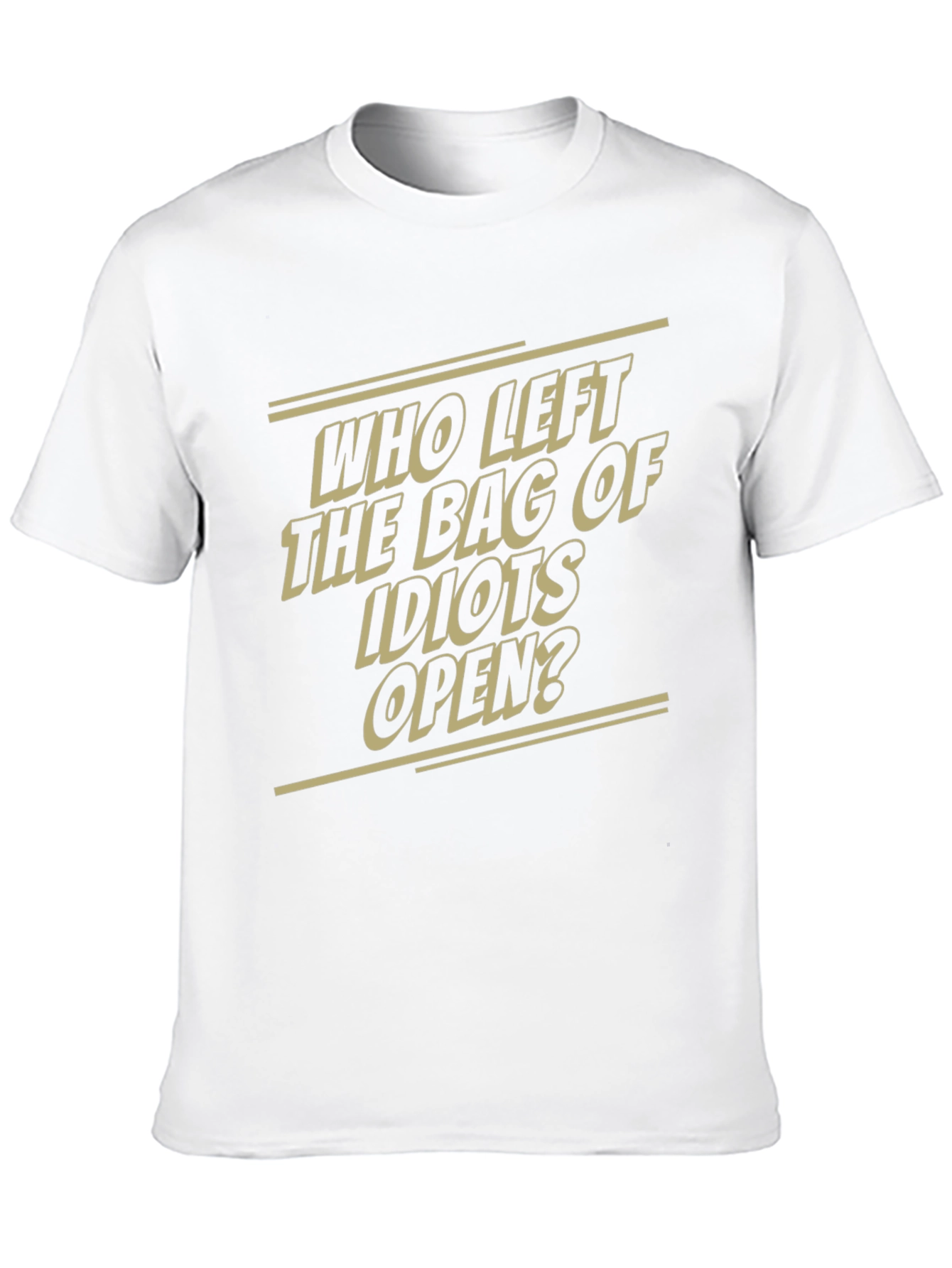Humorous Graphic T-Shirt - Bag of Idiots