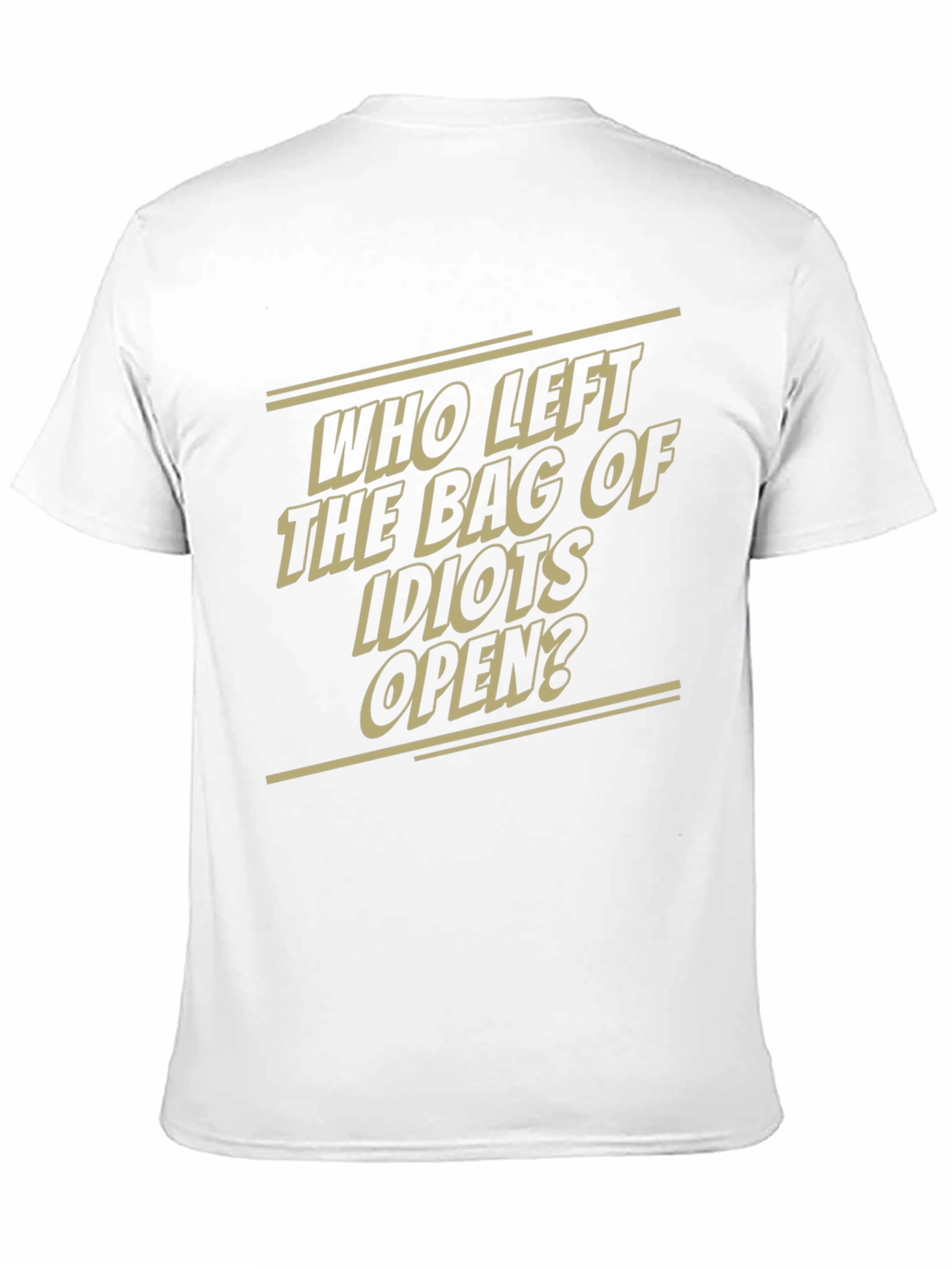 Humorous Graphic T-Shirt - Bag of Idiots