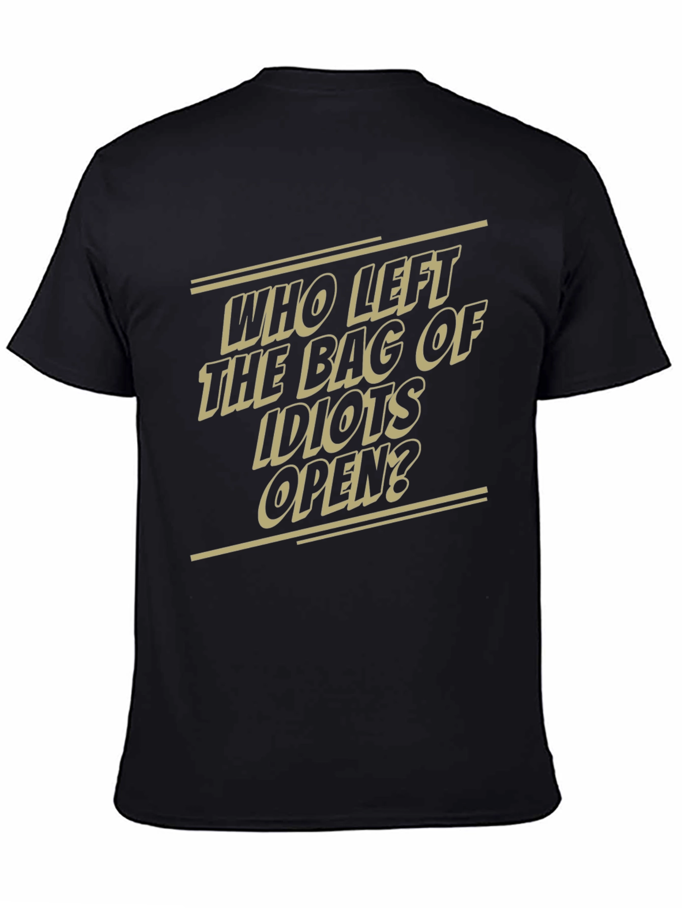 Humorous Graphic T-Shirt - Bag of Idiots