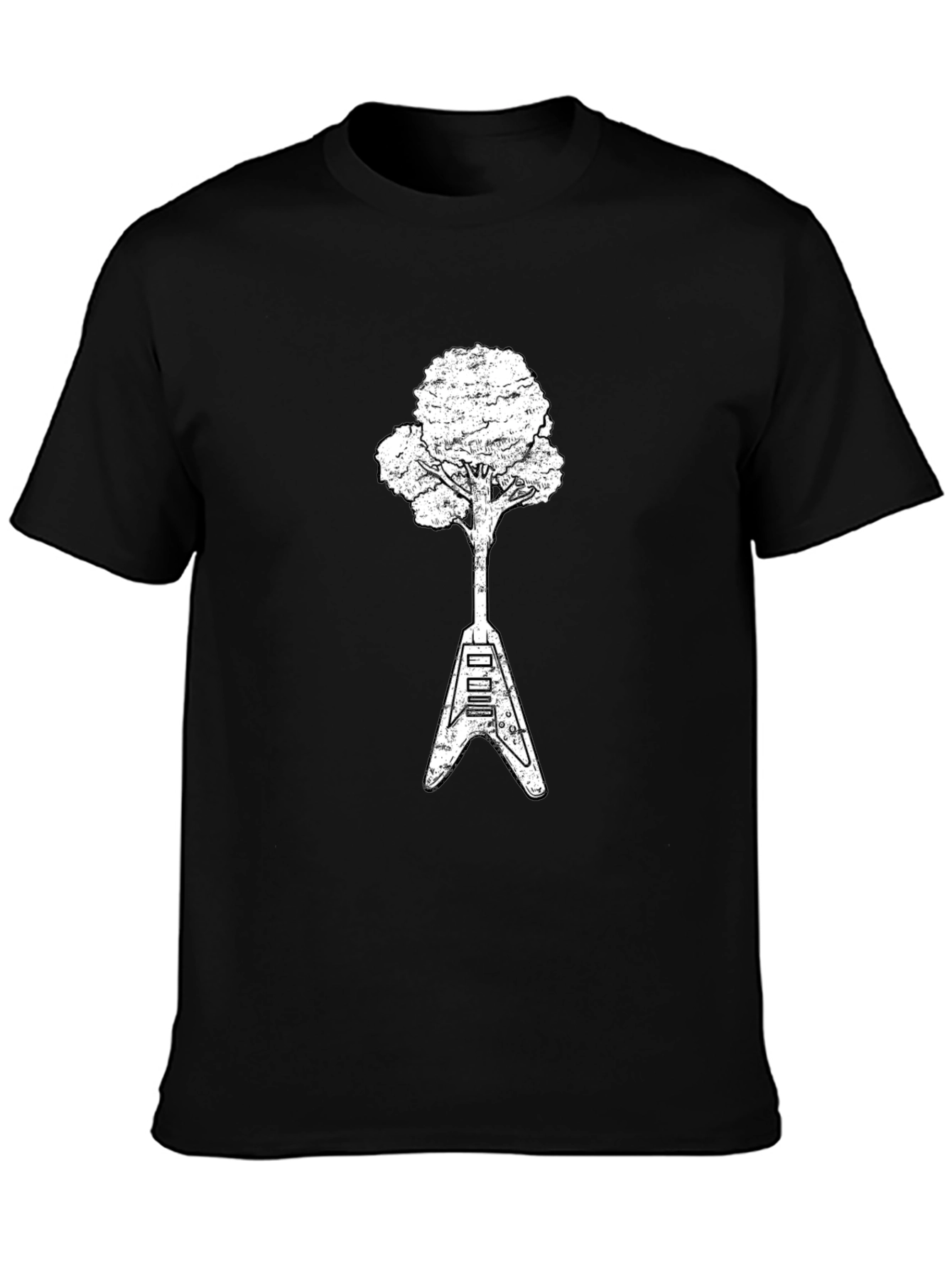 Guitar Tree Graphic Tee - Nature Meets Music
