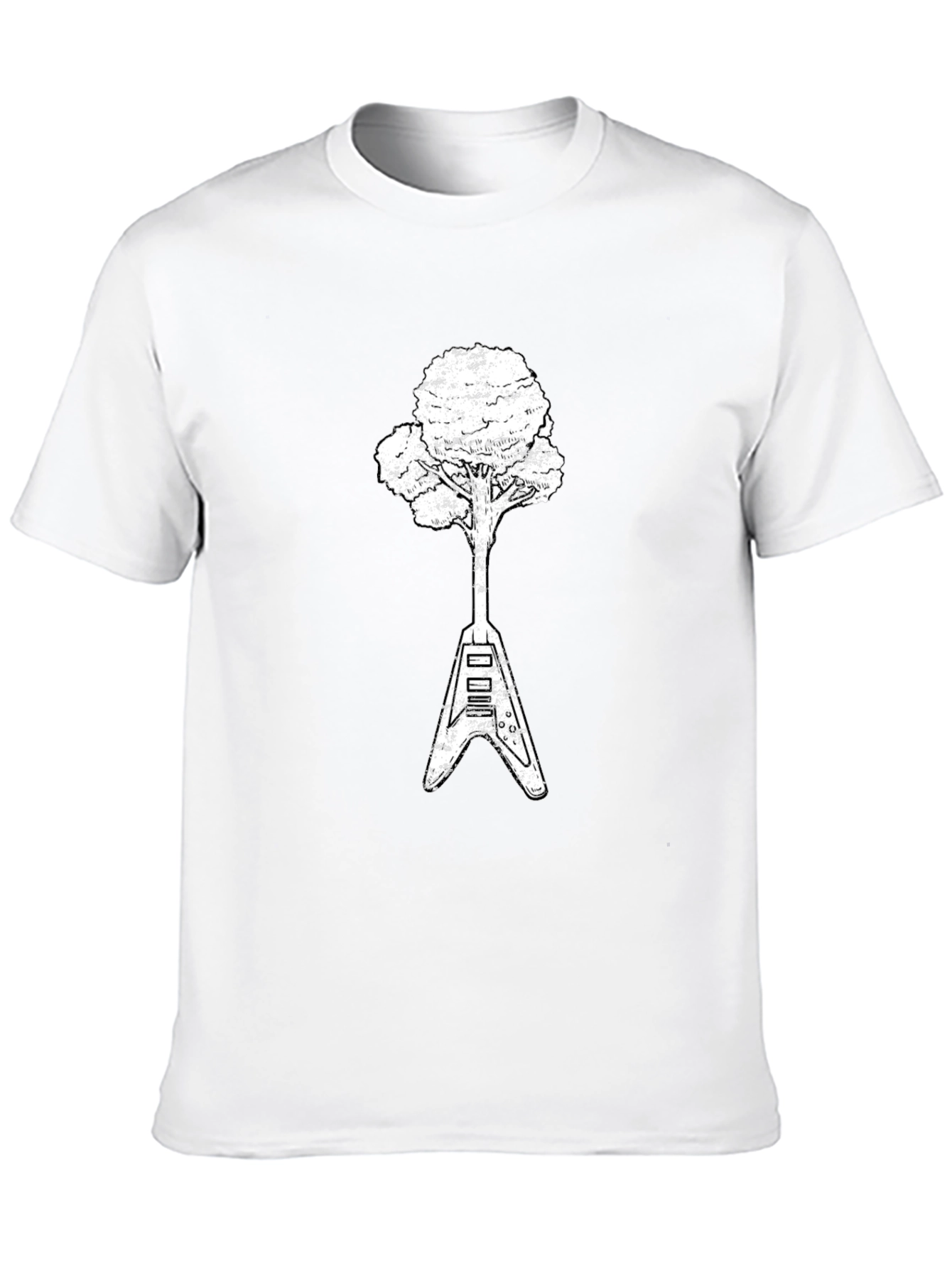 Guitar Tree Graphic Tee - Nature Meets Music