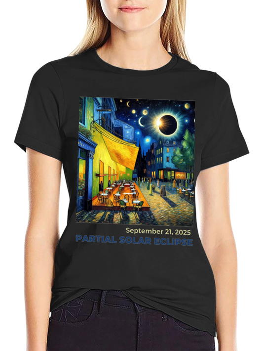 Van Gogh Partial Solar Eclipse T-Shirt - September 21 2025