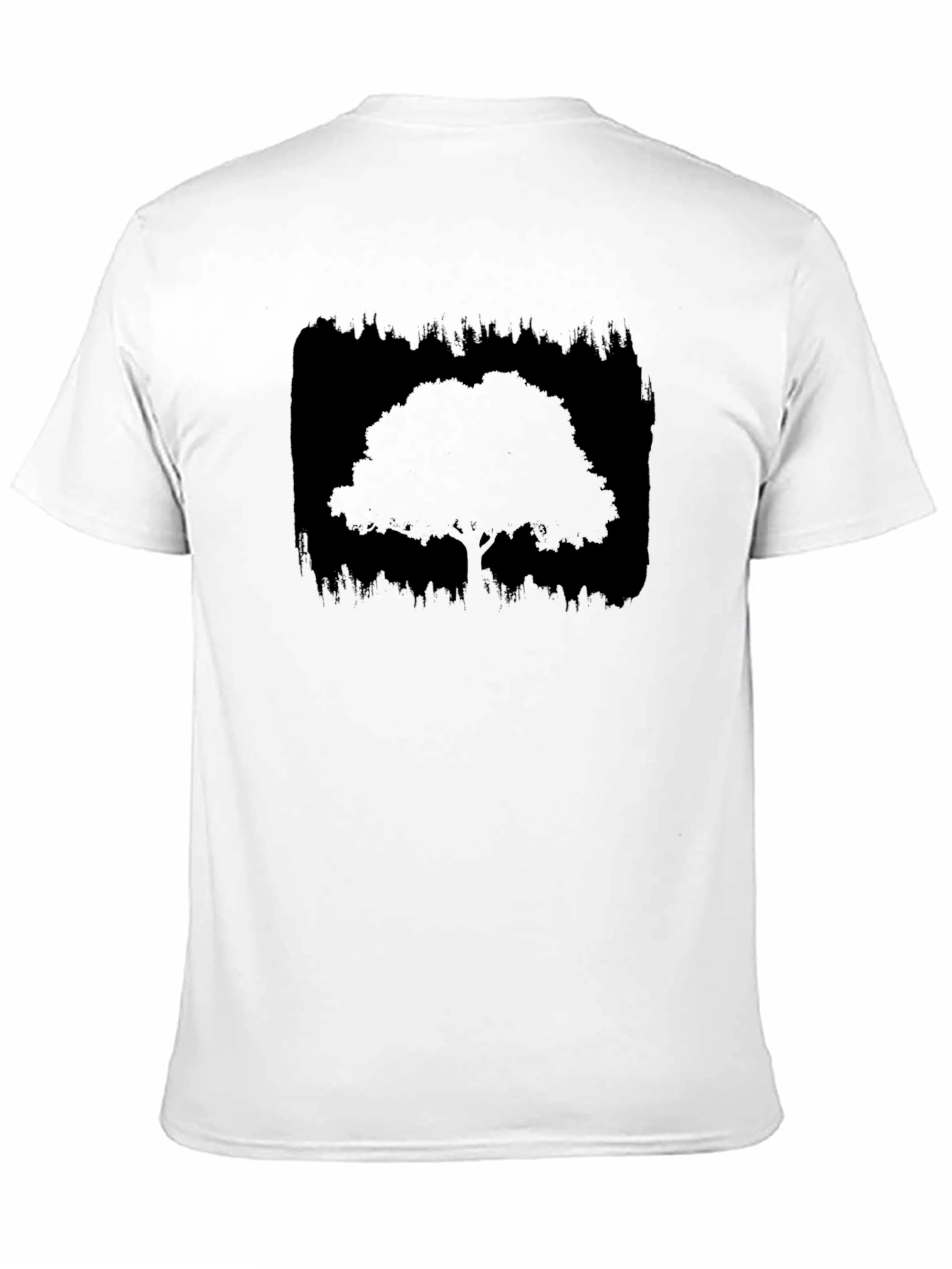 Silhouette Tree Graphic Tee - Black Cotton Blend