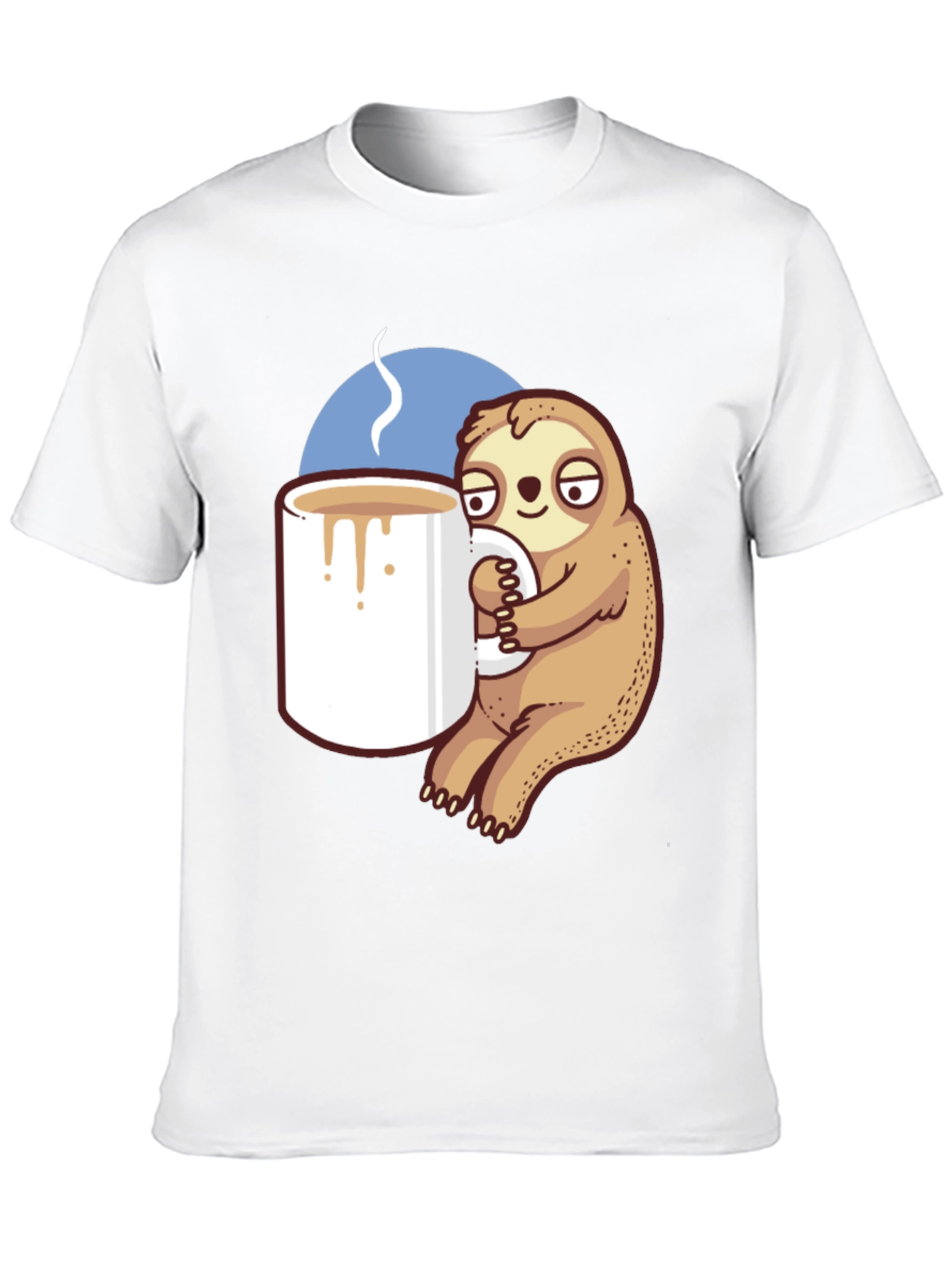 Sloth Coffee Lover T-Shirt - Relaxed Fit