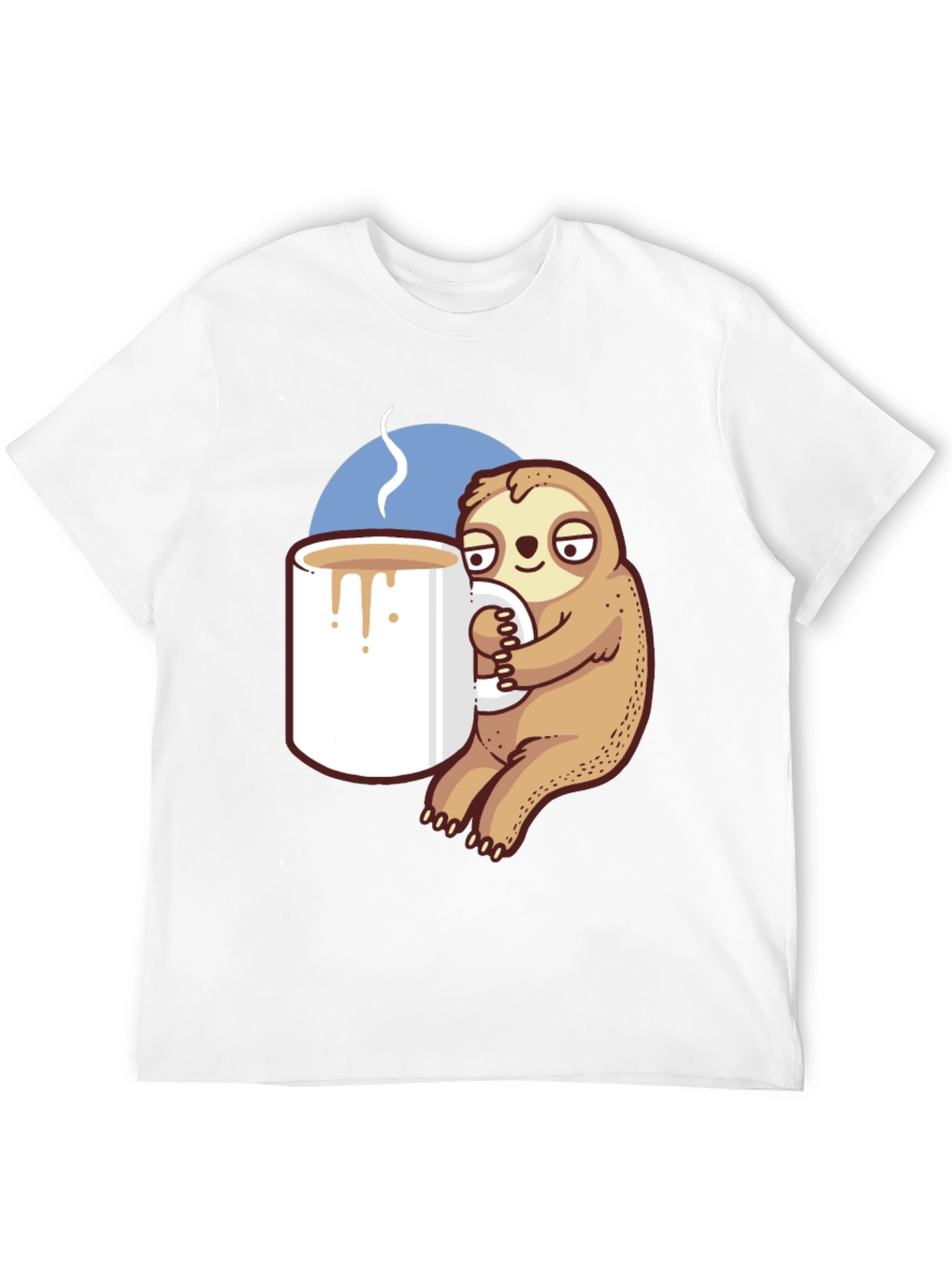 Sloth Coffee Lover T-Shirt - Relaxed Fit
