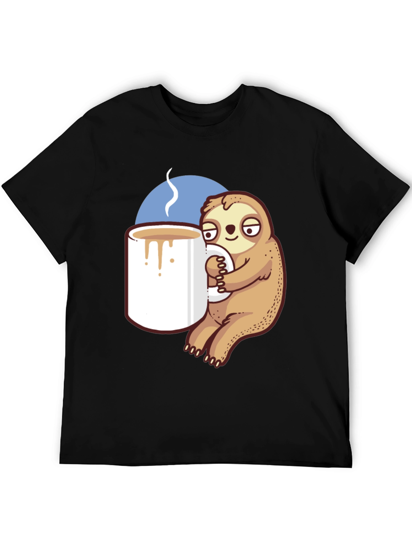 Sloth Coffee Lover T-Shirt - Relaxed Fit