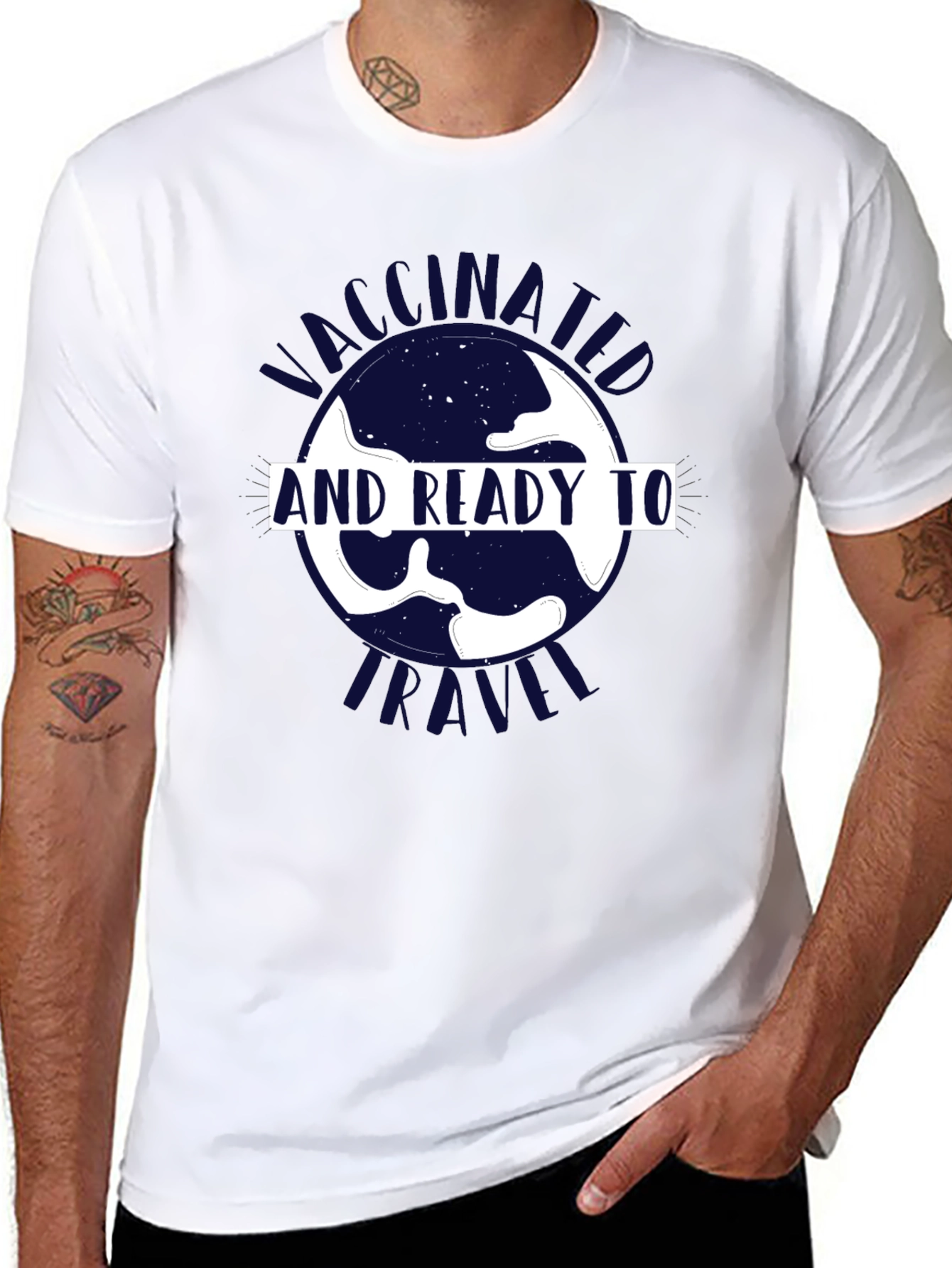 Vaccinated and Ready to Travel Graphic Tee