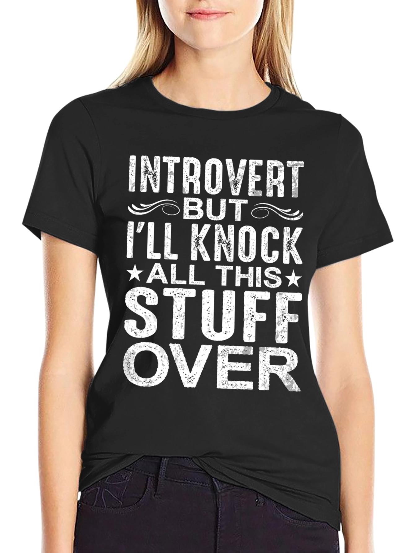 Introvert Knock Stuff Over T-Shirt