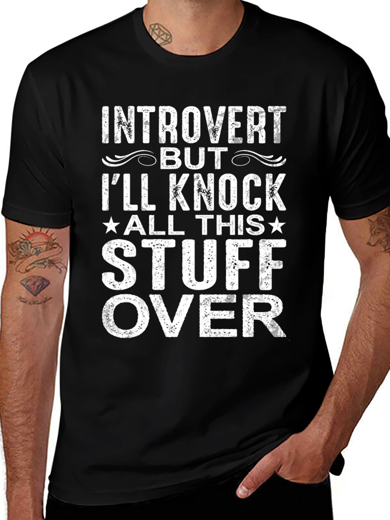 Introvert Knock Stuff Over T-Shirt
