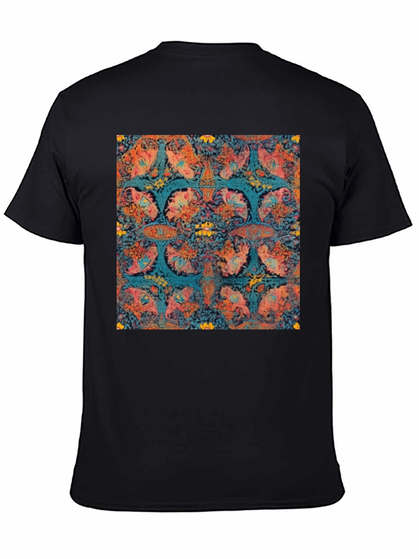 Abstract Floral Print T-Shirt