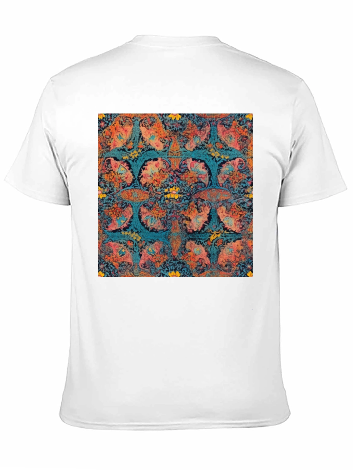 Abstract Floral Print T-Shirt
