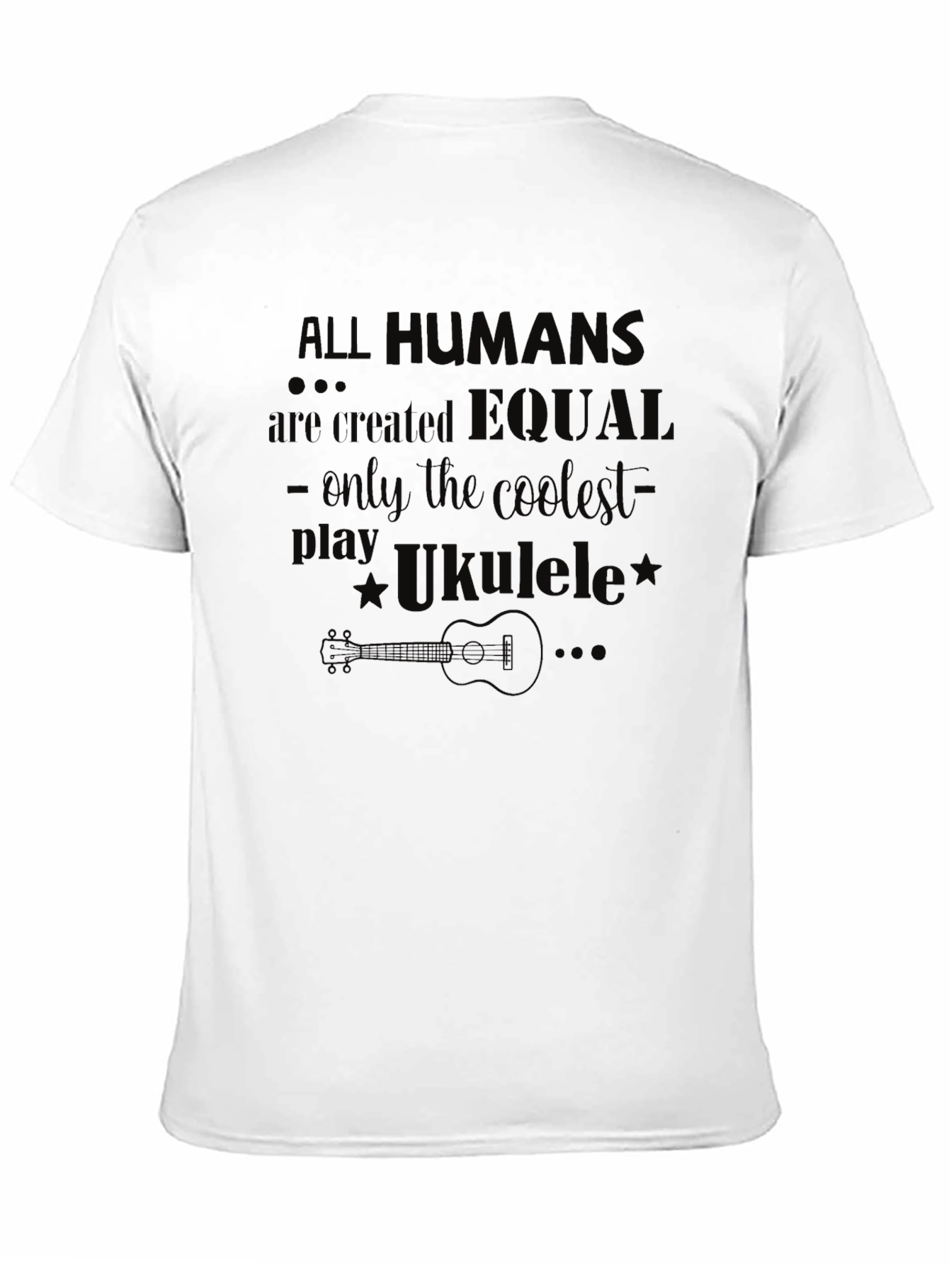 Coolest Play Ukulele Black T-Shirt