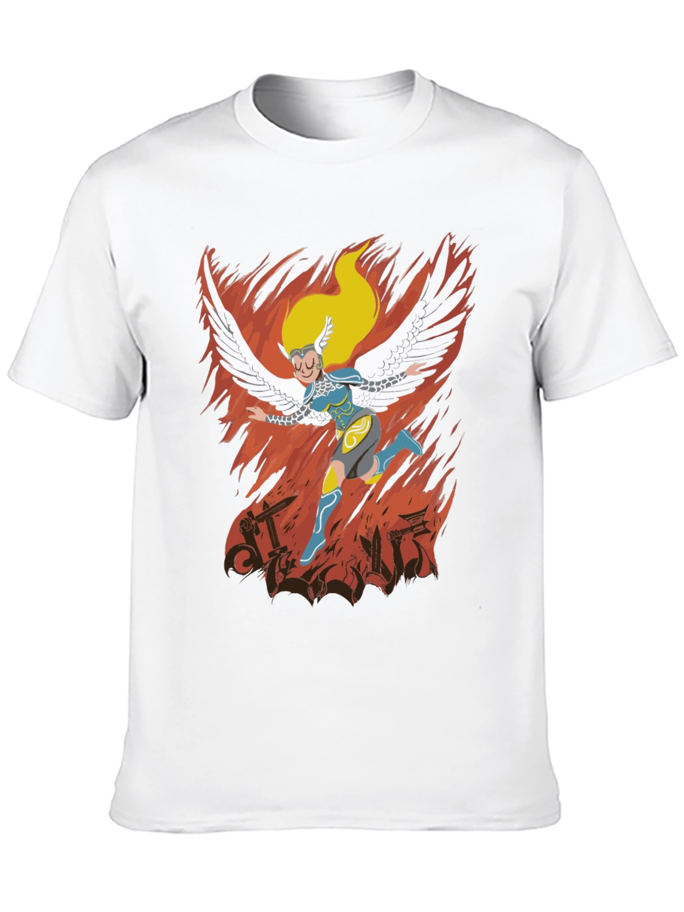 Valkyrie T-Shirt: Winged Warrior Design