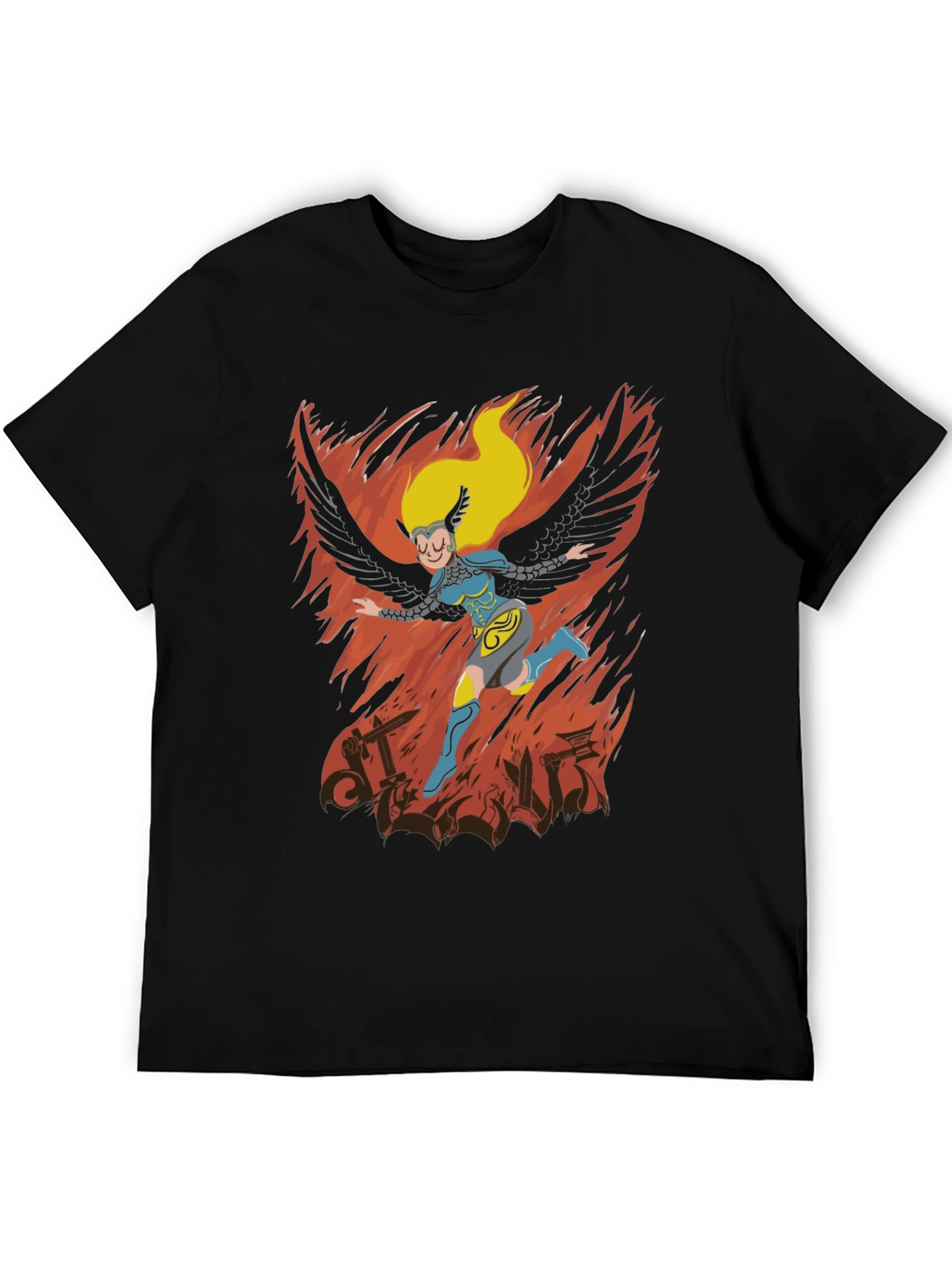 Valkyrie T-Shirt: Winged Warrior Design