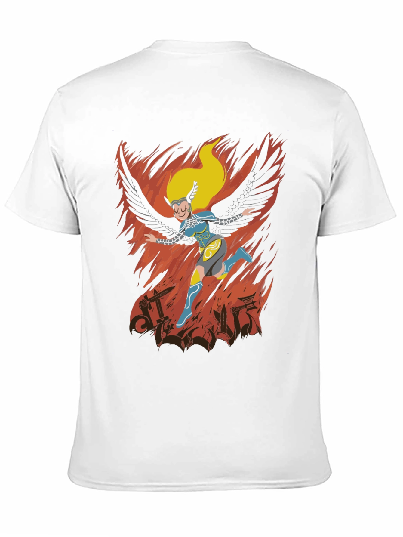 Valkyrie T-Shirt: Winged Warrior Design