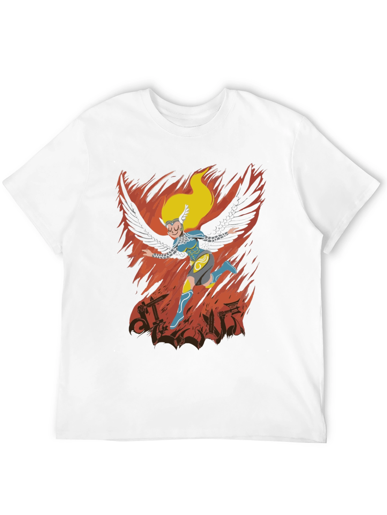 Valkyrie T-Shirt: Winged Warrior Design
