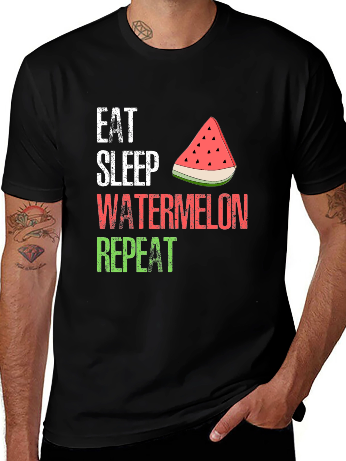 Eat Sleep Watermelon Repeat T-Shirt