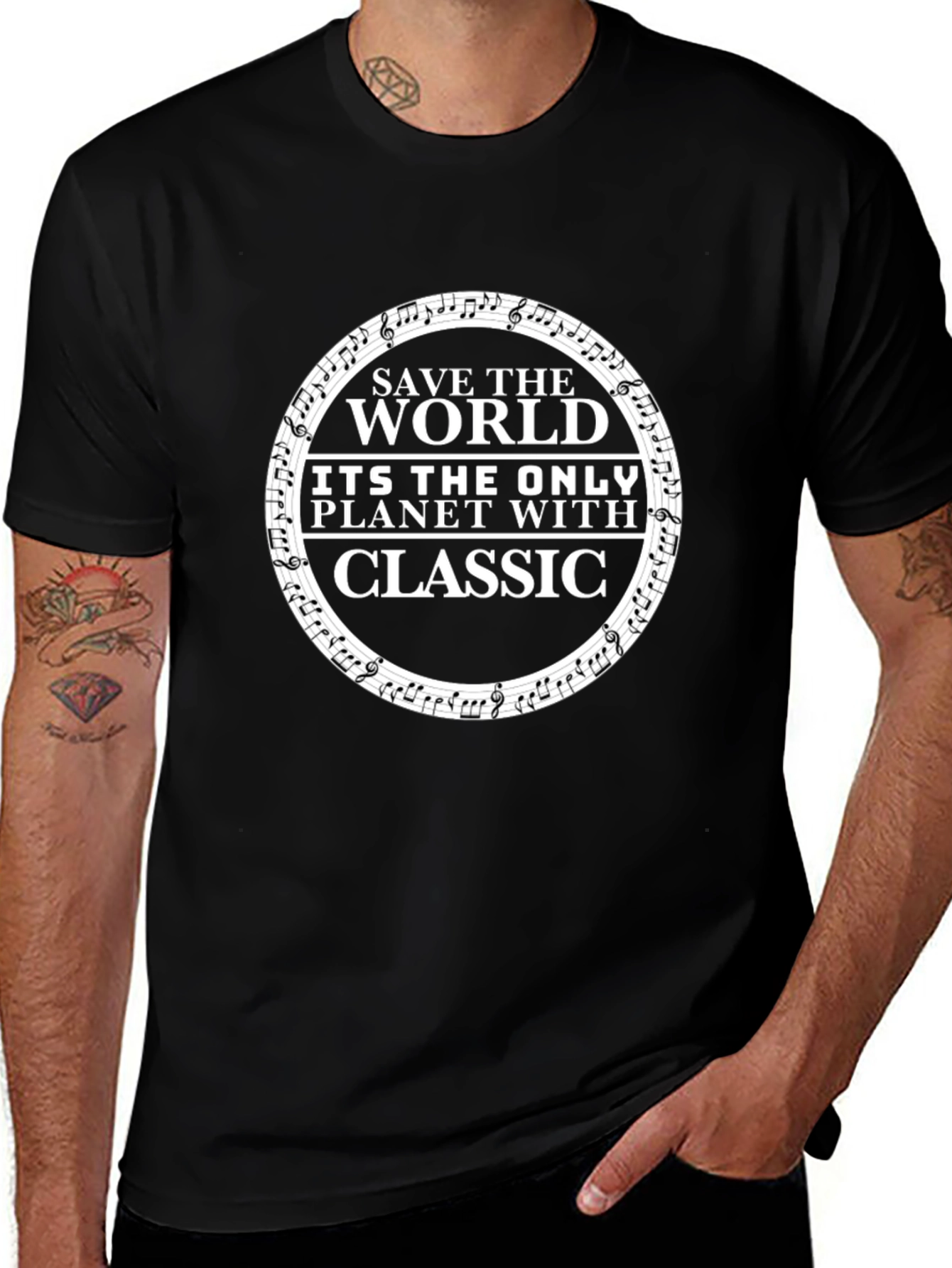 Save The World Classic Music T-Shirt