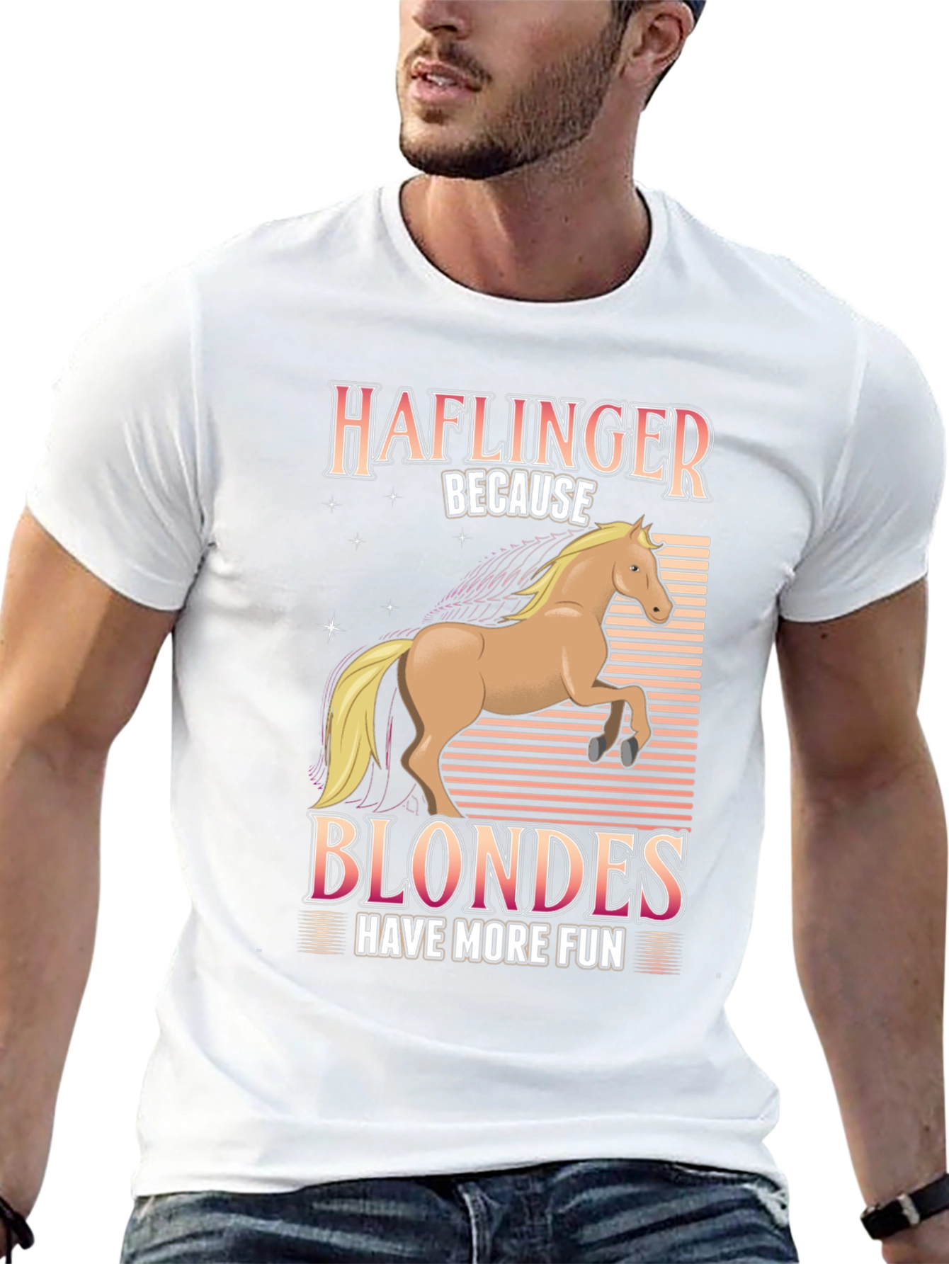 Haflinger Horse Blondes Have More Fun T-Shirt