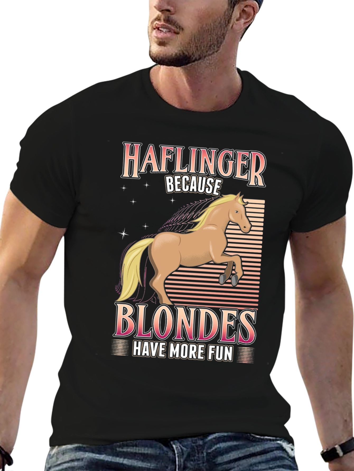 Haflinger Horse Blondes Have More Fun T-Shirt