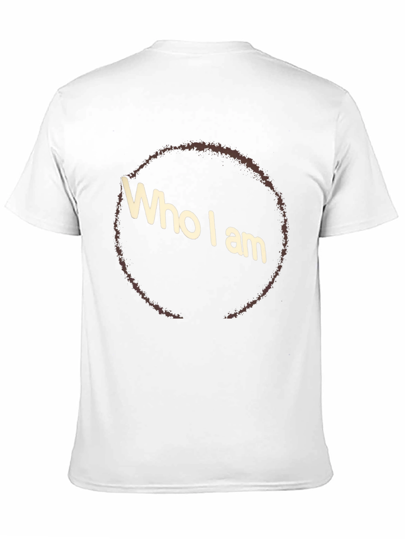 Who I Am Graphic Tee - Black Casual T-Shirt