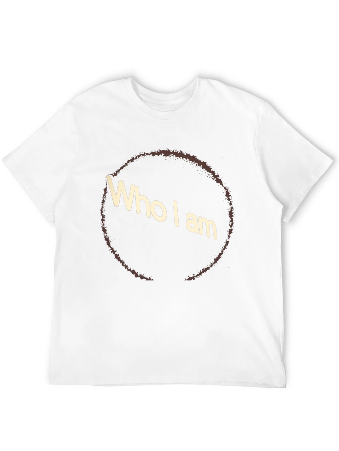 Who I Am Graphic Tee - Black Casual T-Shirt