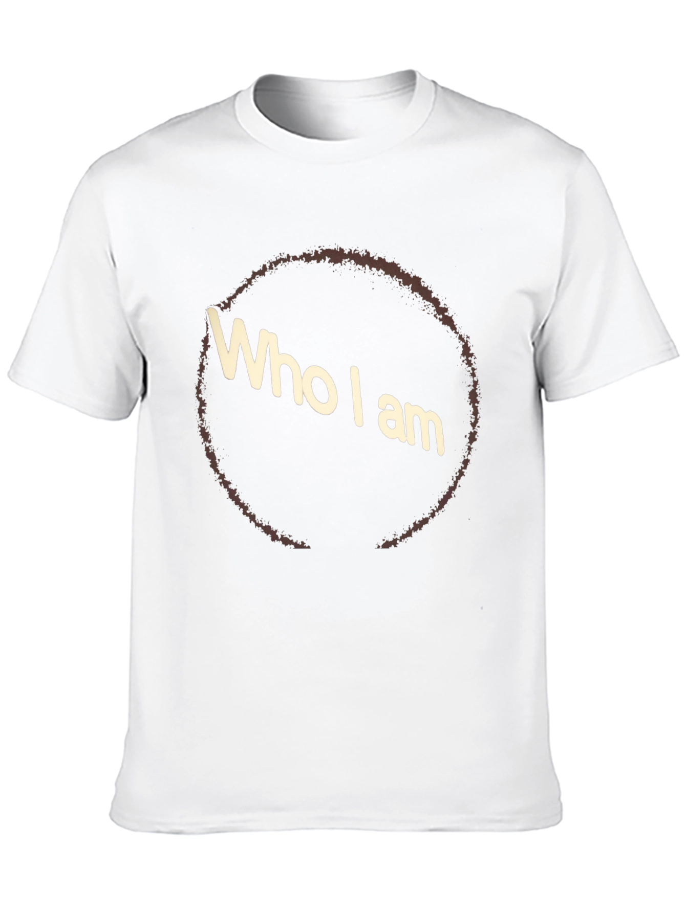 Who I Am Graphic Tee - Black Casual T-Shirt