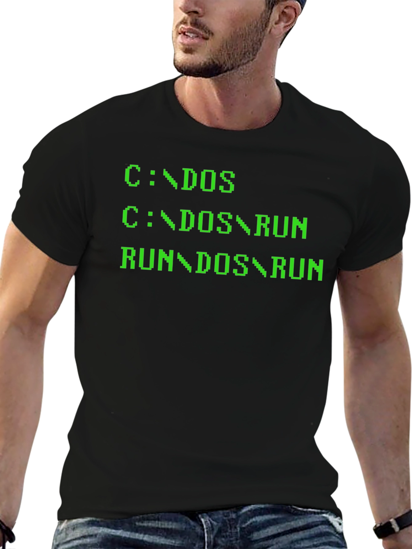 Retro DOS Command Line T-Shirt - Geeky Programmer Tee