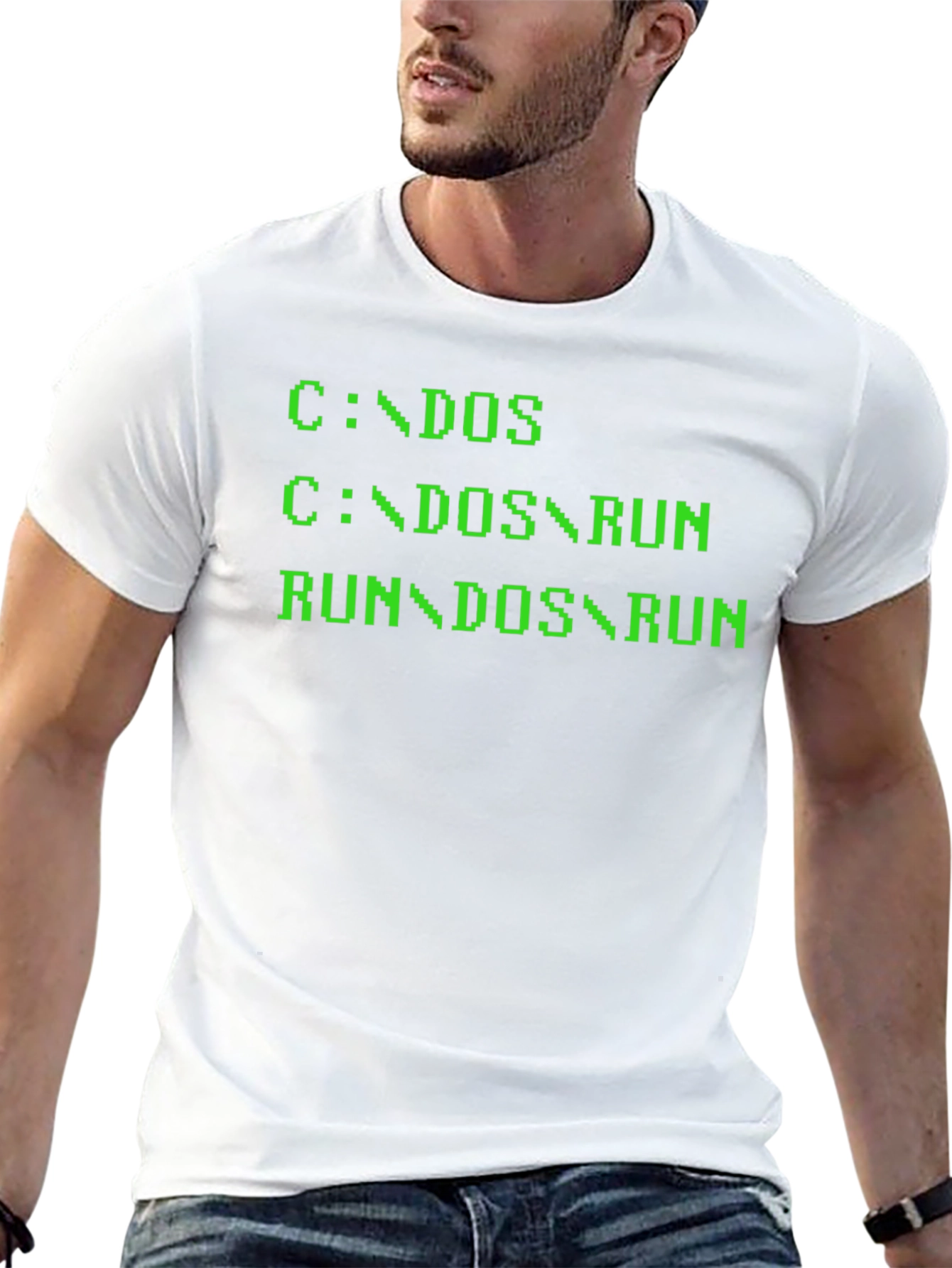 Retro DOS Command Line T-Shirt - Geeky Programmer Tee