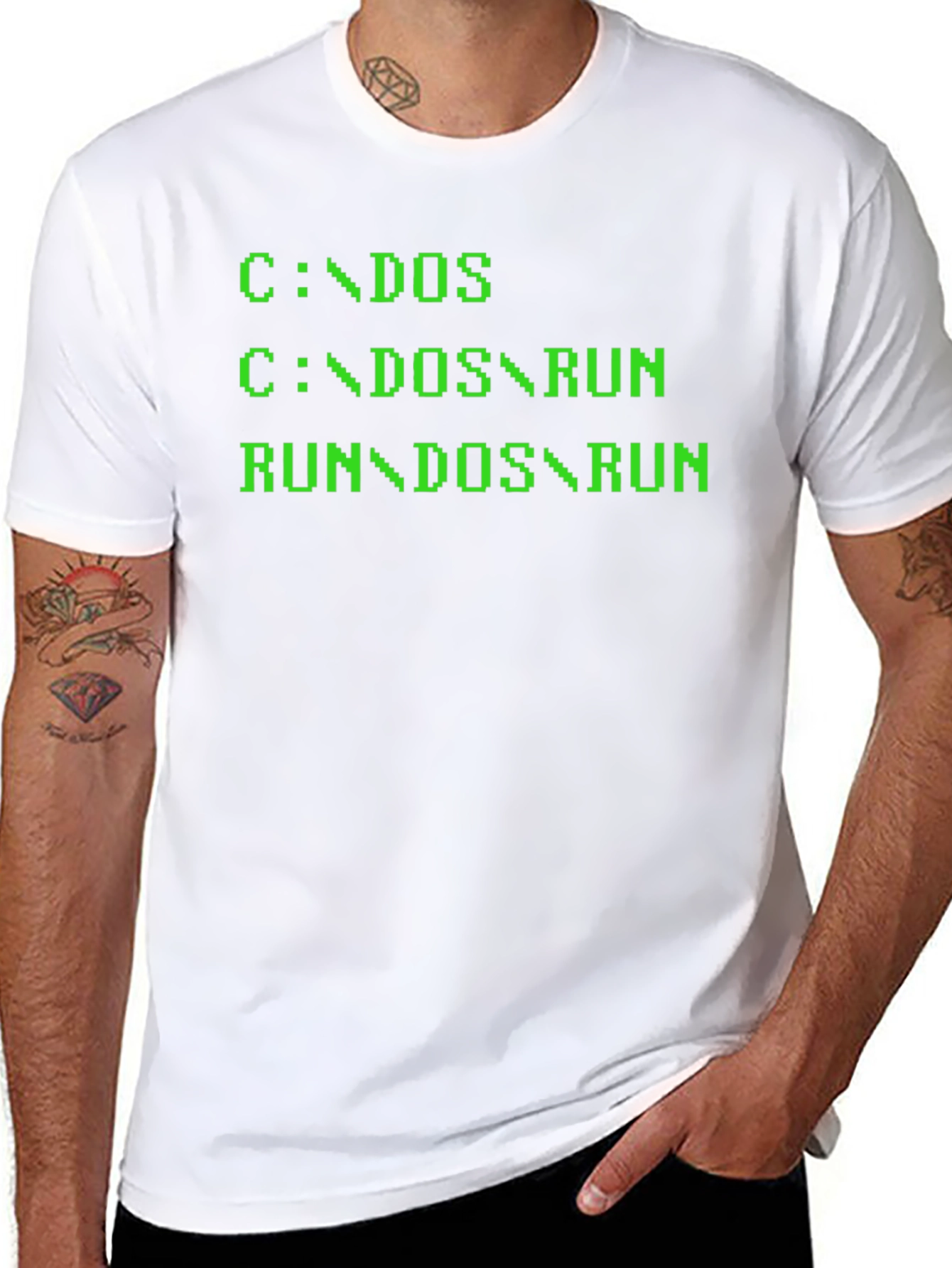 Retro DOS Command Line T-Shirt - Geeky Programmer Tee
