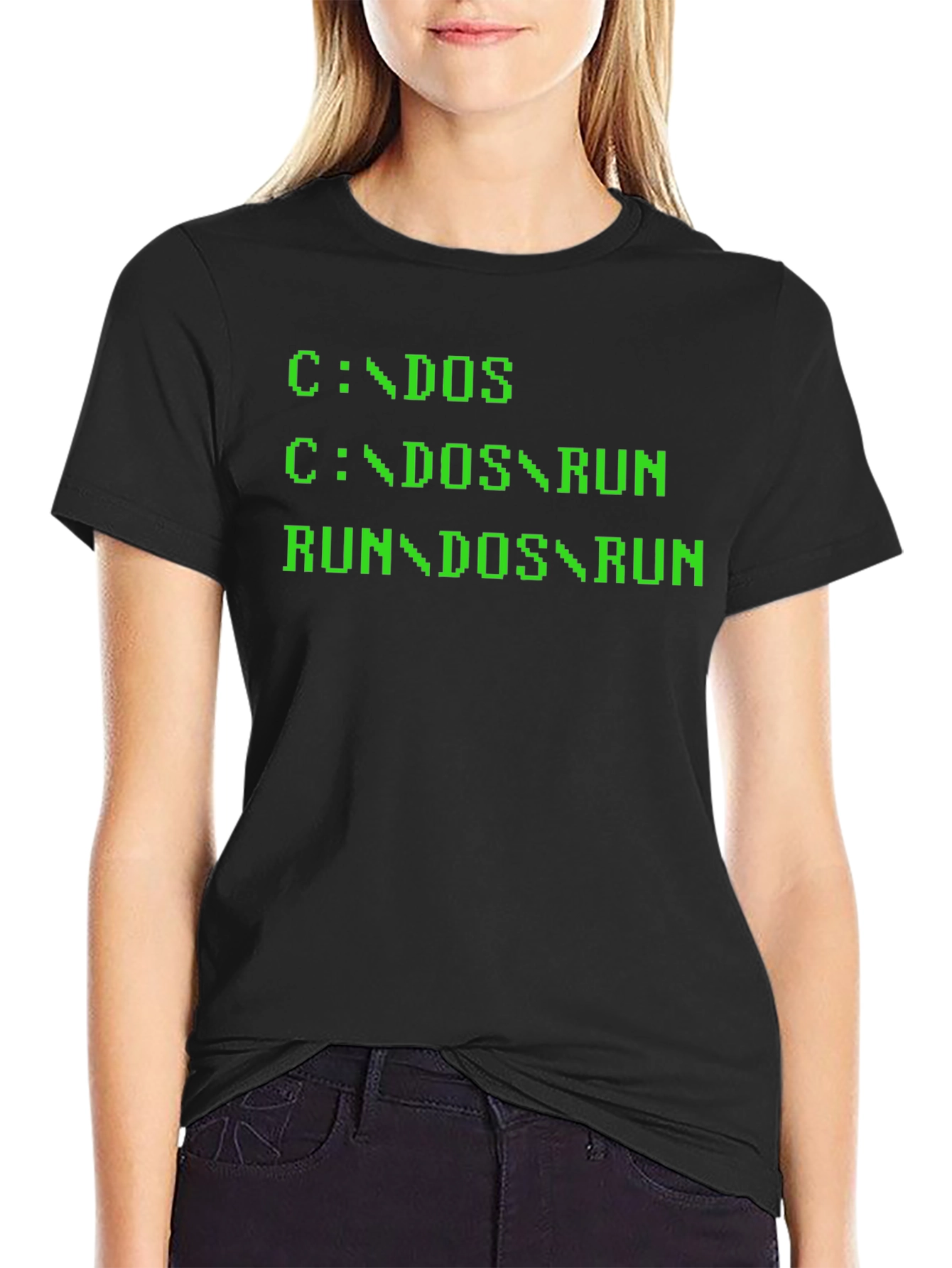 Retro DOS Command Line T-Shirt - Geeky Programmer Tee