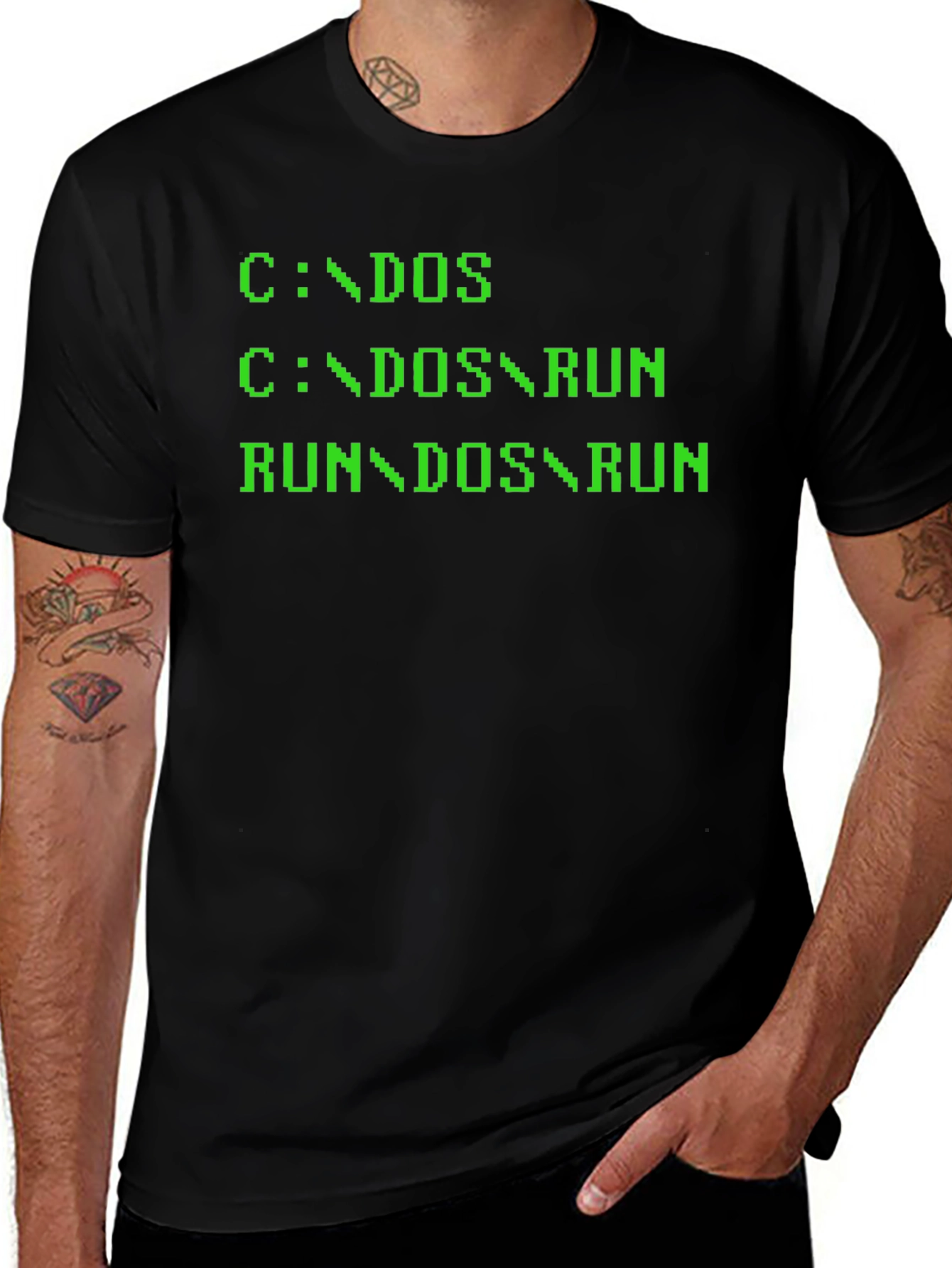 Retro DOS Command Line T-Shirt - Geeky Programmer Tee