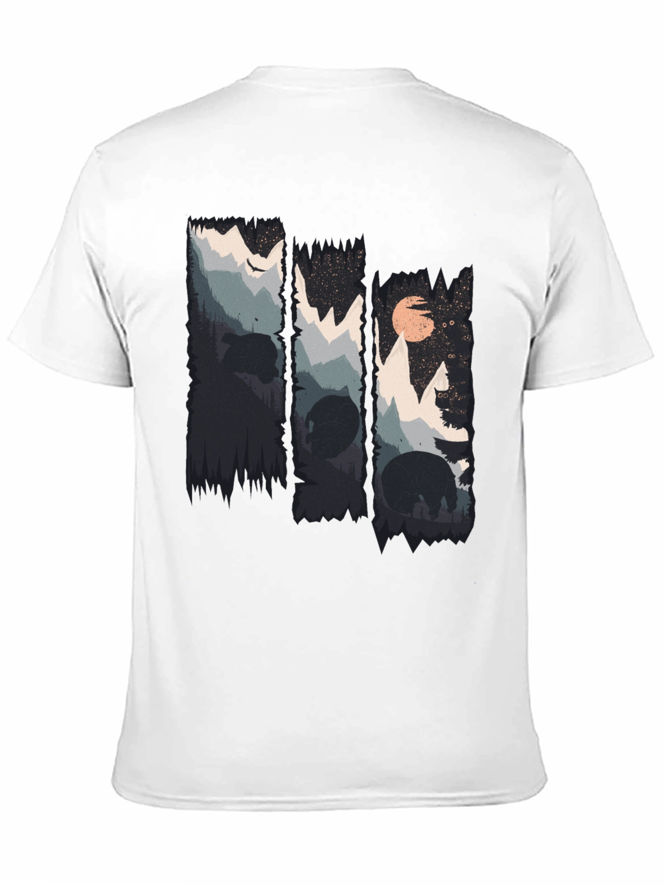 Nature Bear Silhouette Graphic Tee