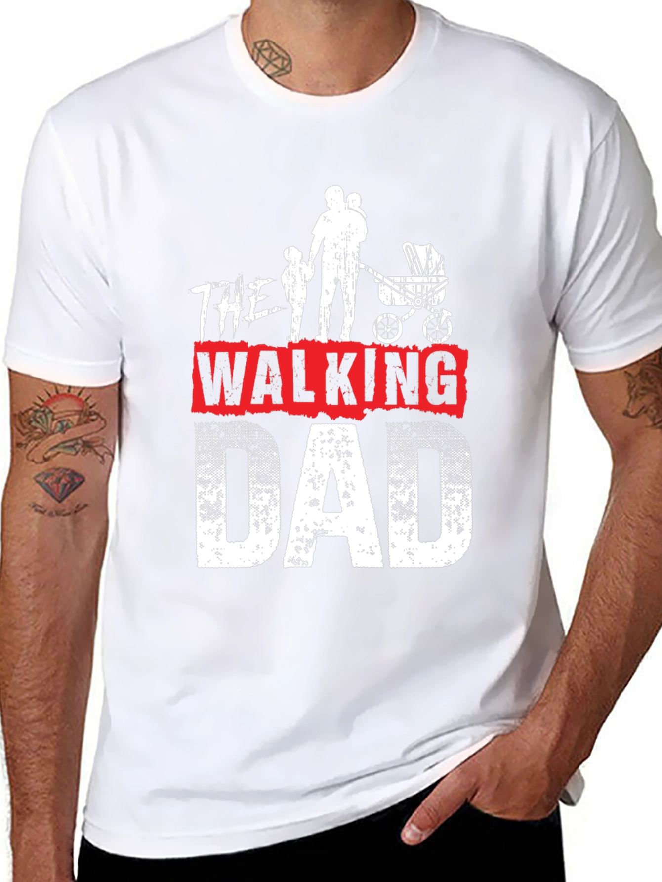 The Walking Dad Graphic T-Shirt - Fathers Day Gift