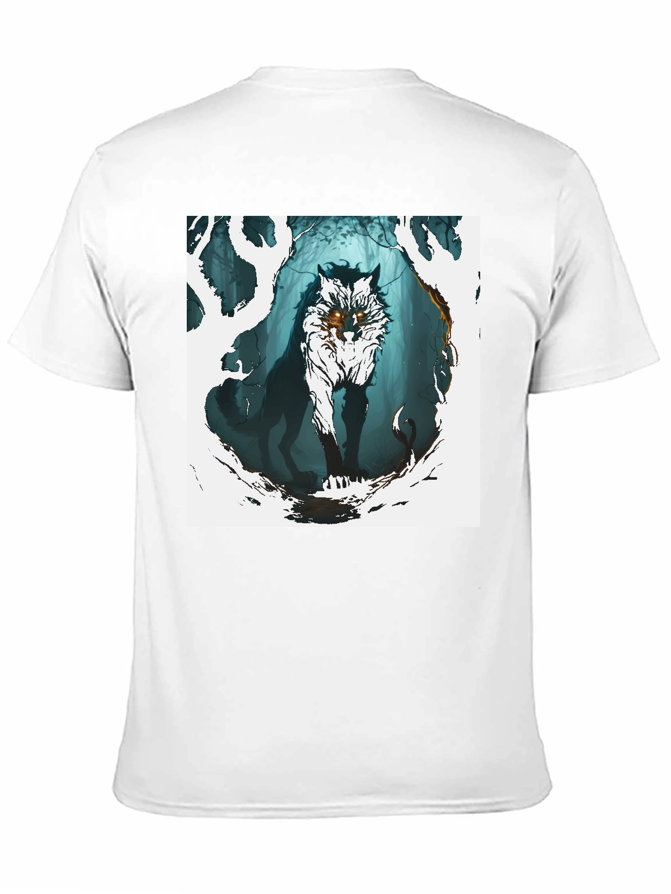 Wolf in the Woods Graphic Tee - Black