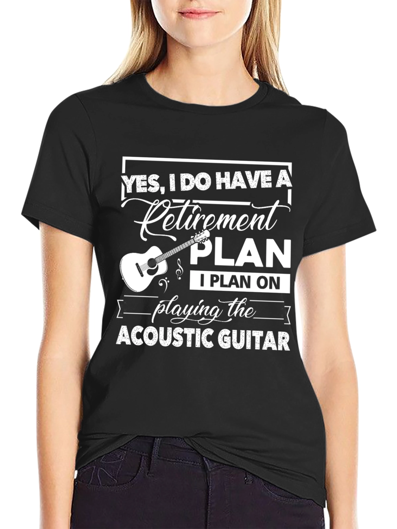 Retirement Plan Acoustic Guitar T-Shirt