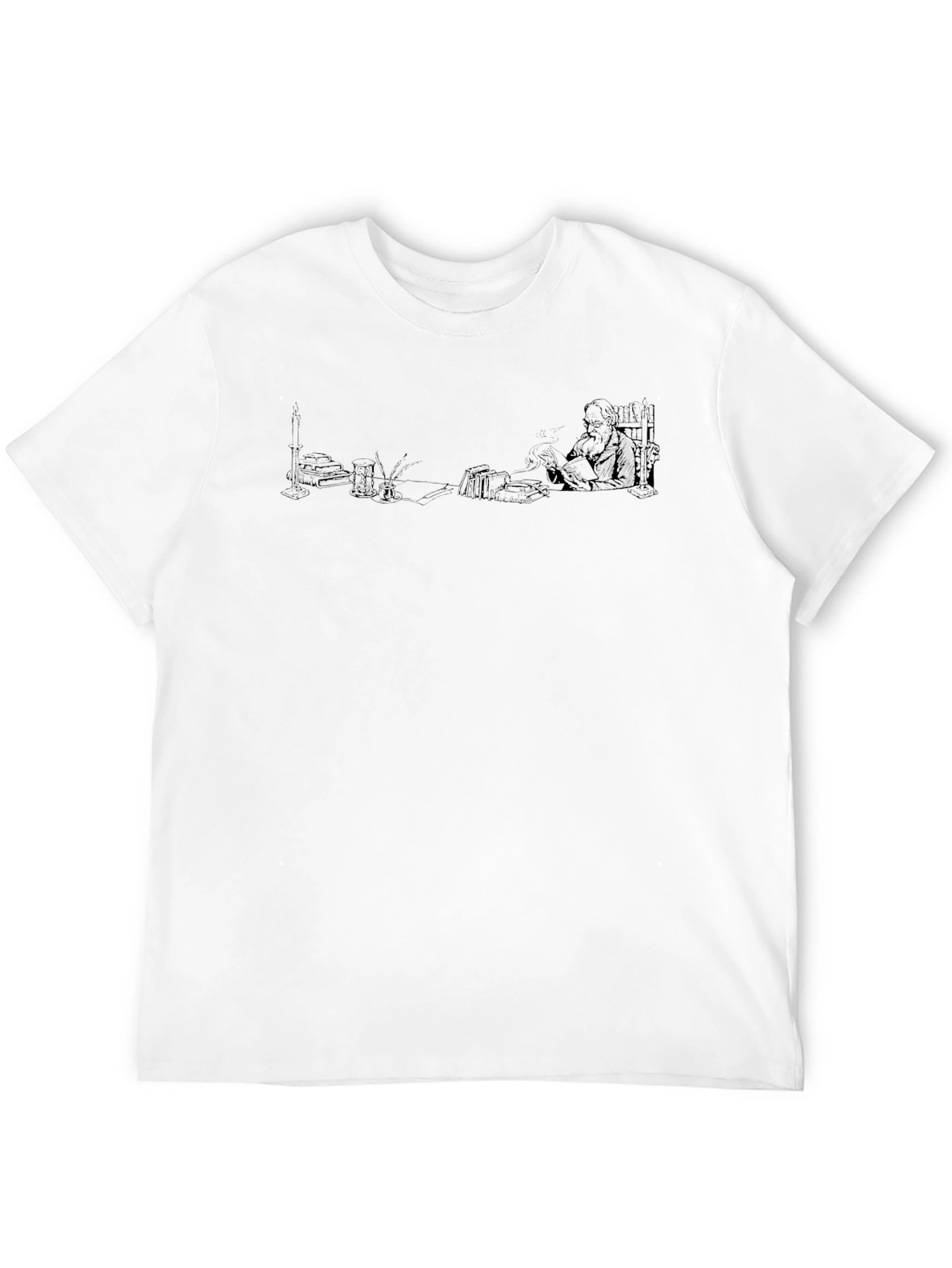 Mens Black Graphic Print T-Shirt