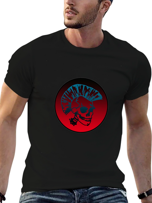 Punk Skull Graphic Tee - Edgy Streetwear
