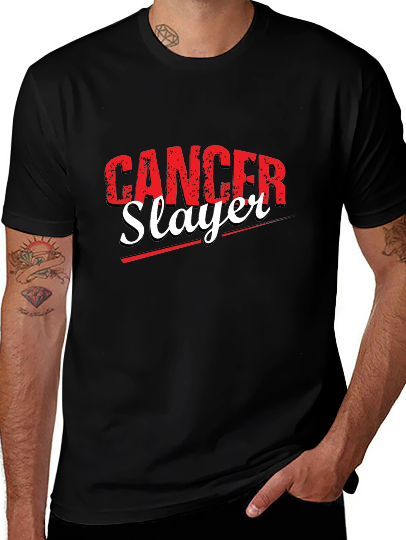 Cancer Slayer Graphic T-Shirt