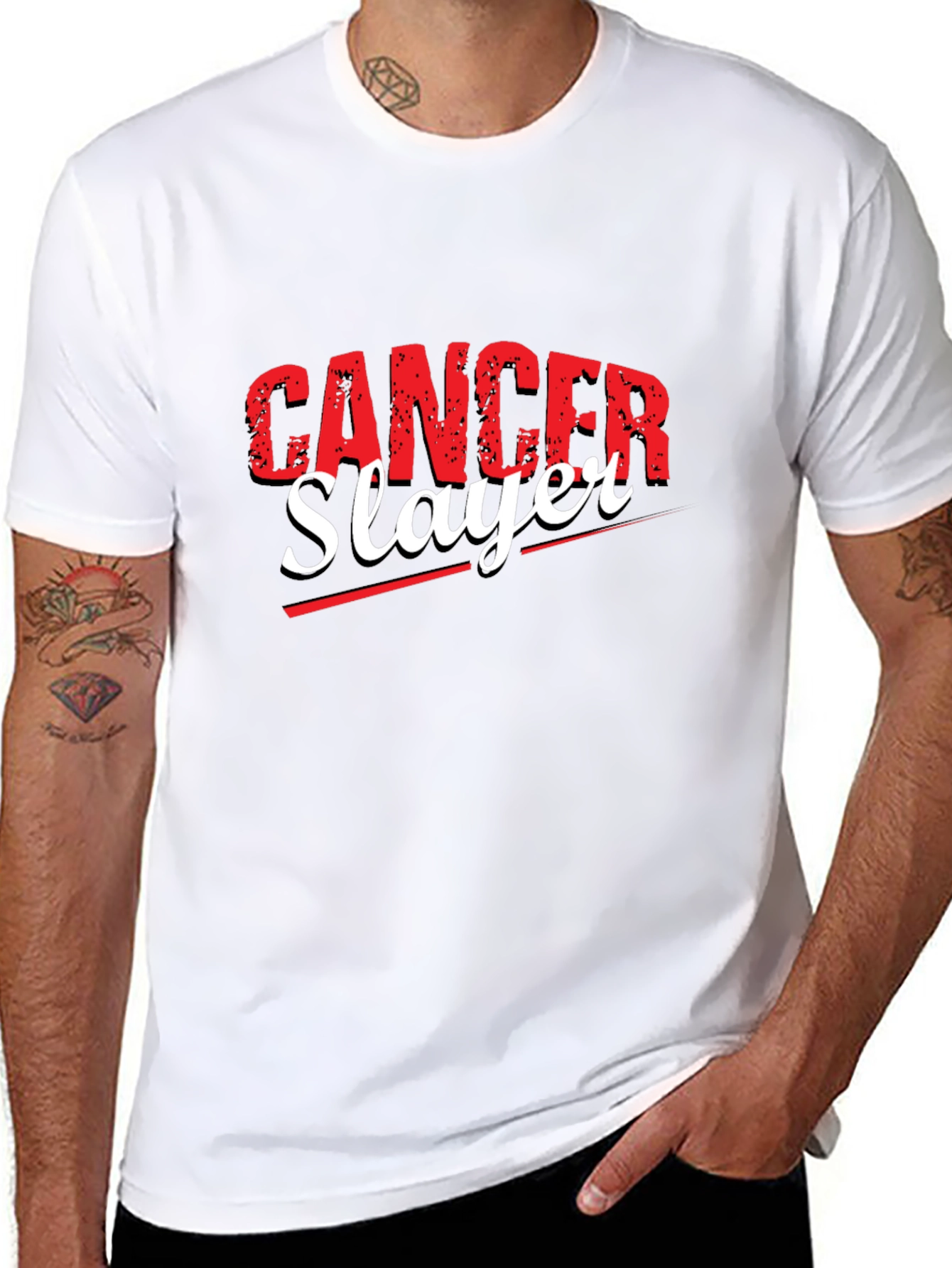 Cancer Slayer Graphic T-Shirt