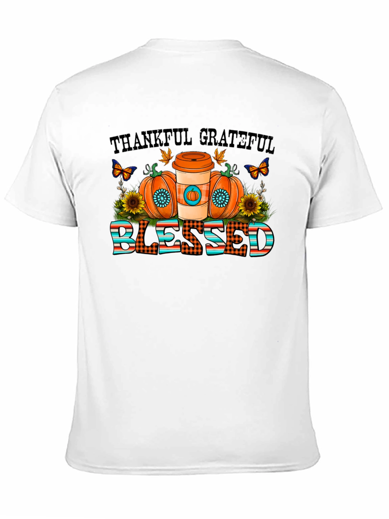 Thankful Grateful Blessed Fall T-Shirt