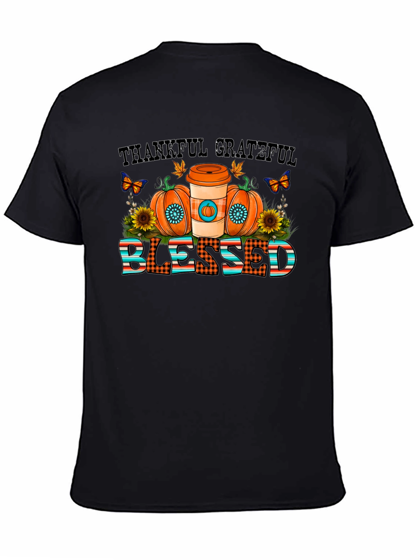 Thankful Grateful Blessed Fall T-Shirt