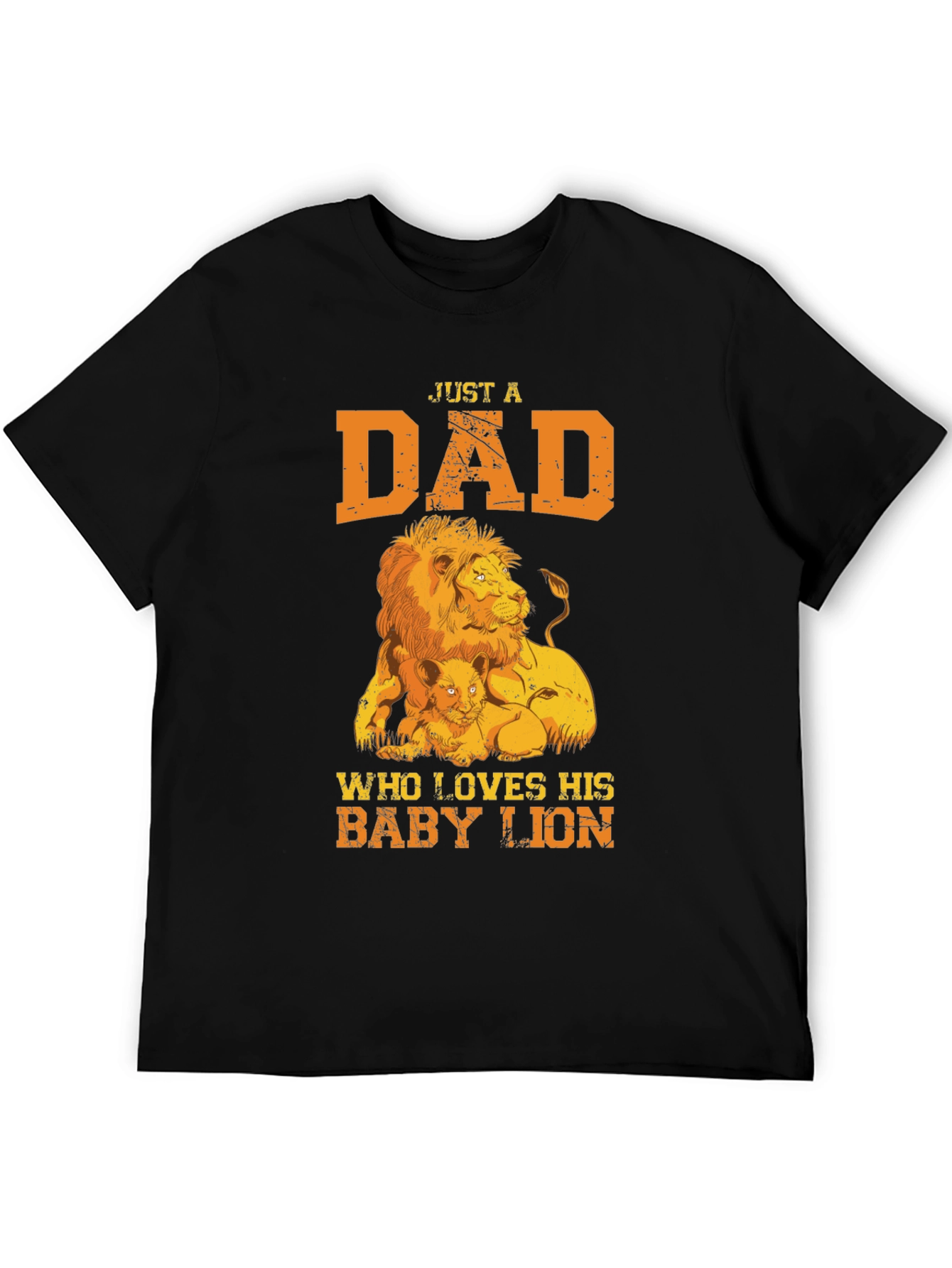 Dad & Baby Lion Graphic T-Shirt
