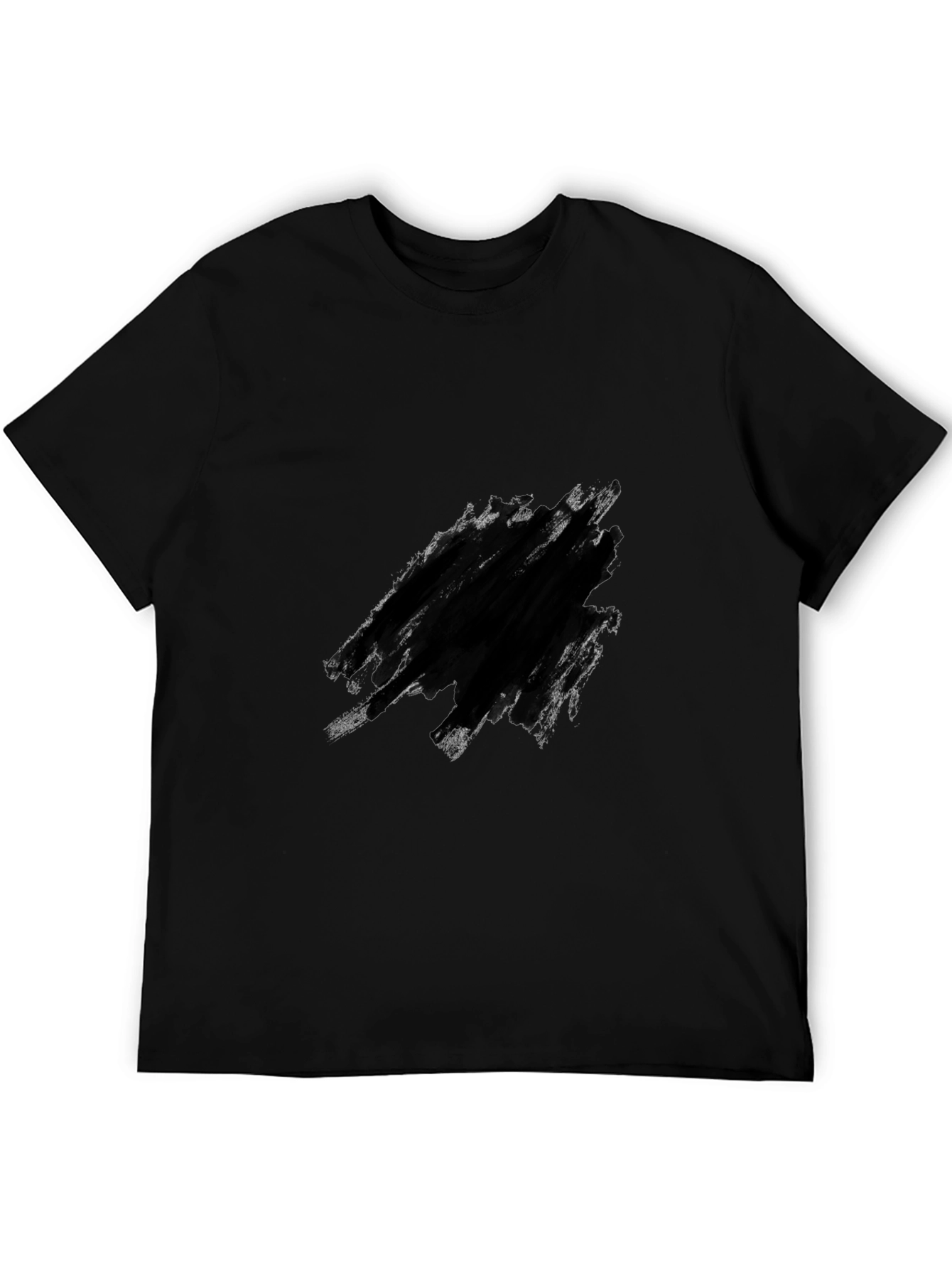 Mens Black Crew Neck T-Shirt