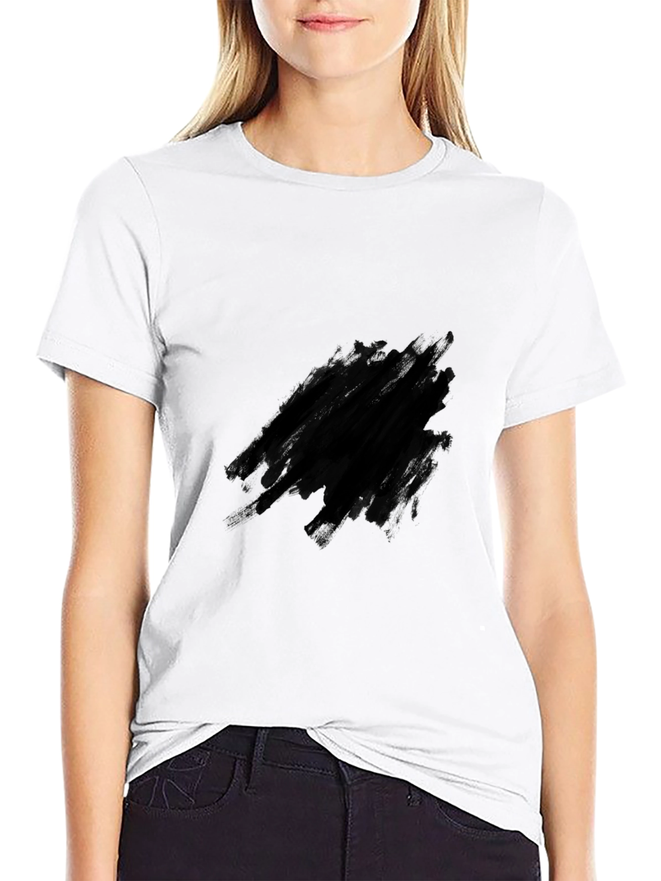 Mens Black Crew Neck T-Shirt