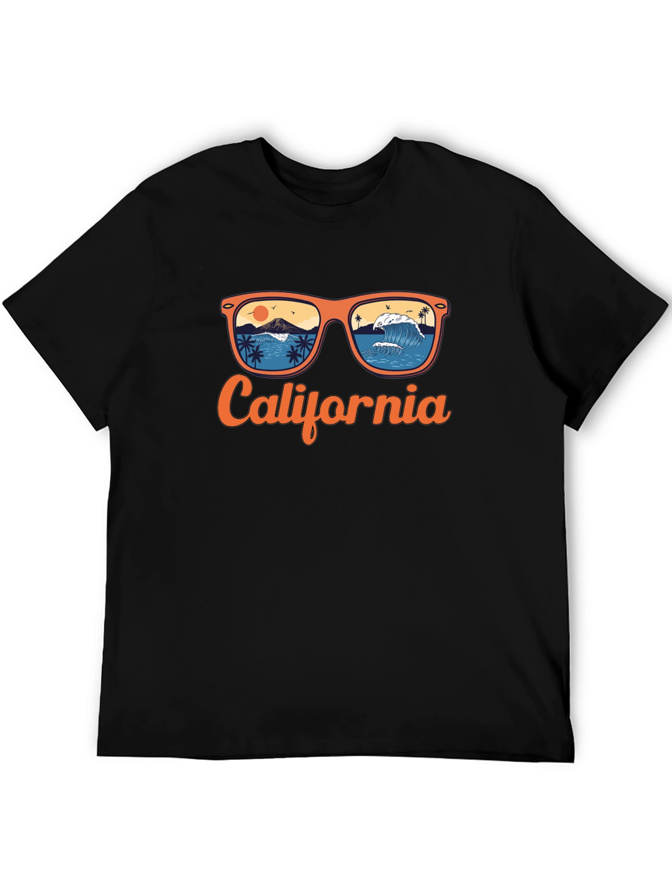 California Beach Sunglasses Graphic T-Shirt