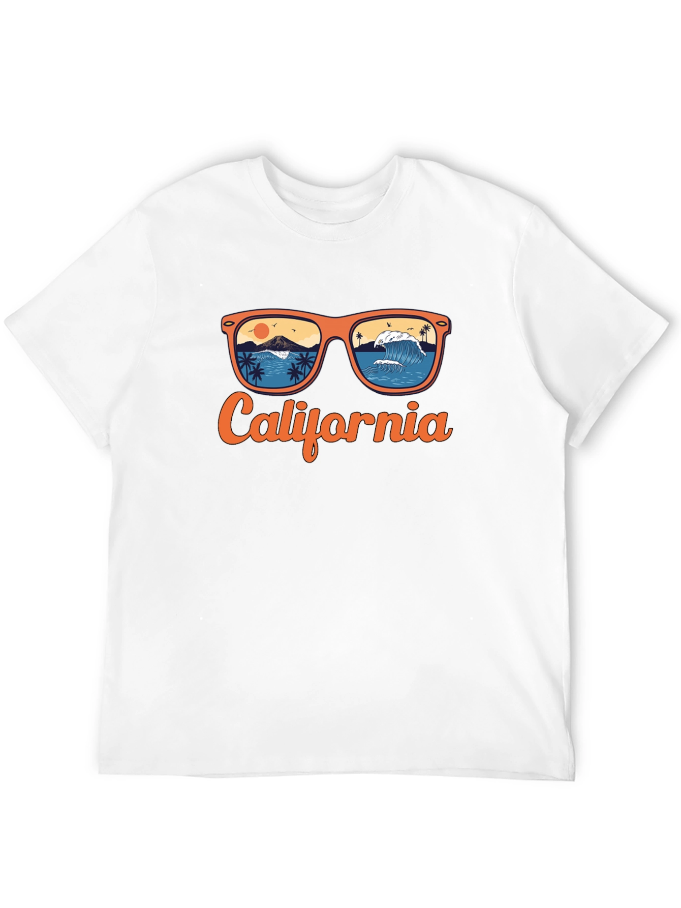 California Beach Sunglasses Graphic T-Shirt