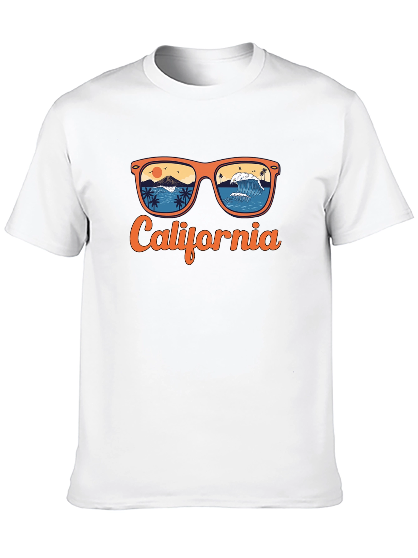 California Beach Sunglasses Graphic T-Shirt